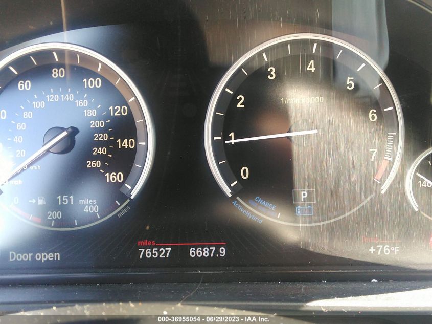 2013 BMW 5 SERIES ACTIVEHYBRID 5 - WBAFZ9C57DD090688