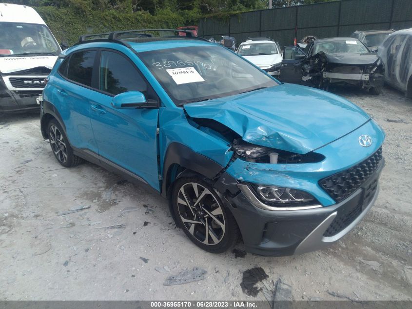 2022 HYUNDAI KONA LIMITED - KM8K5CA39NU790074