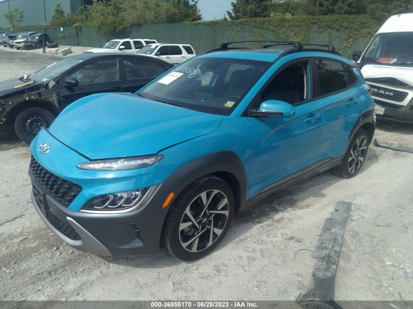 2022 HYUNDAI KONA LIMITED - KM8K5CA39NU790074