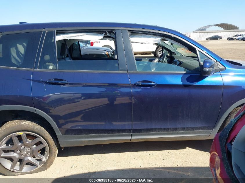 2022 HONDA PASSPORT EX-L - 5FNYF8H54NB006053
