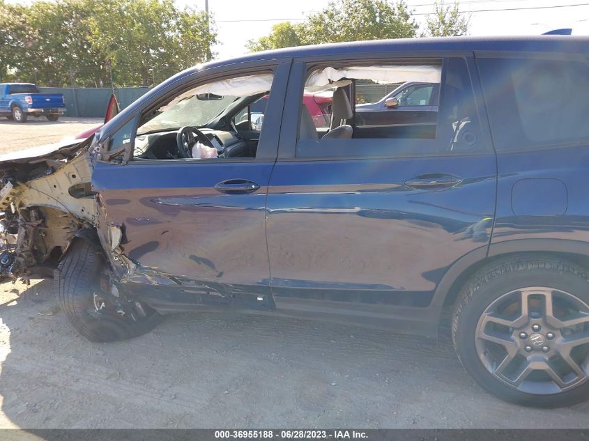 2022 HONDA PASSPORT EX-L - 5FNYF8H54NB006053