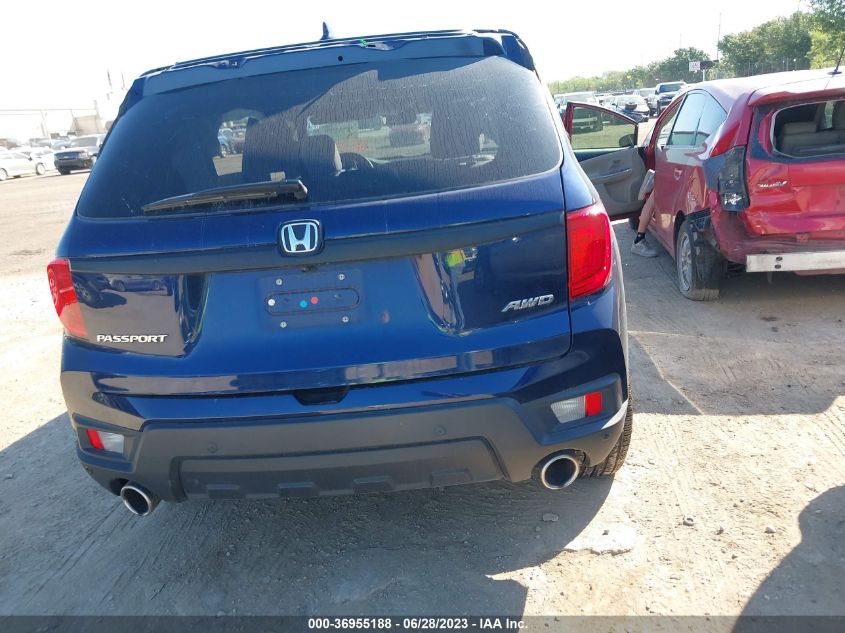 2022 HONDA PASSPORT EX-L - 5FNYF8H54NB006053