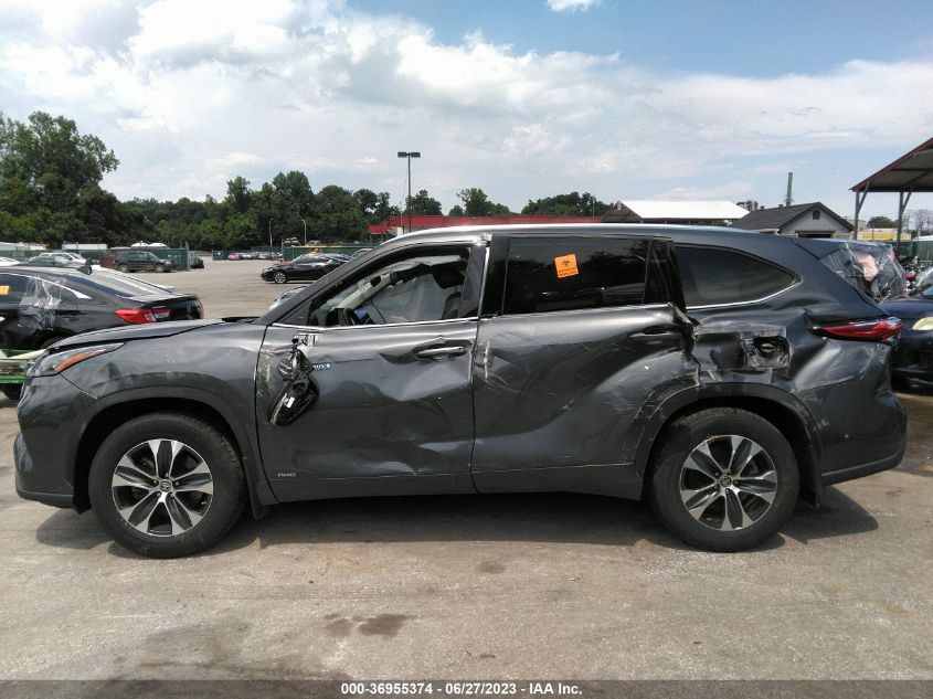 2020 TOYOTA HIGHLANDER HYBRID XLE - 5TDHBRCH6LS513838