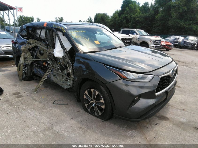 2020 TOYOTA HIGHLANDER HYBRID XLE - 5TDHBRCH6LS513838