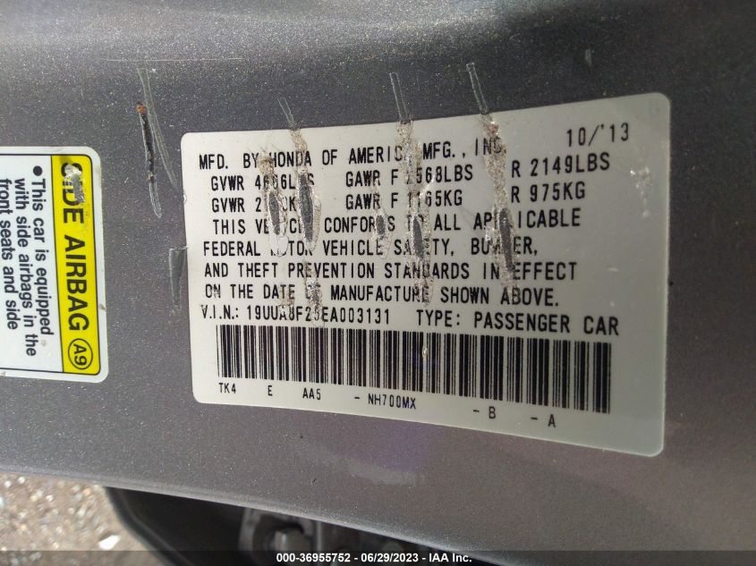 2014 ACURA TL - 19UUA8F25EA003131