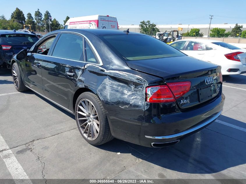 2013 AUDI A8 L 4.0L WAUR2AFD8DN017779