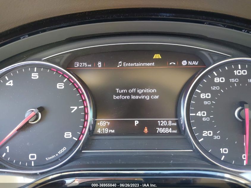 2013 AUDI A8 L 4.0L WAUR2AFD8DN017779