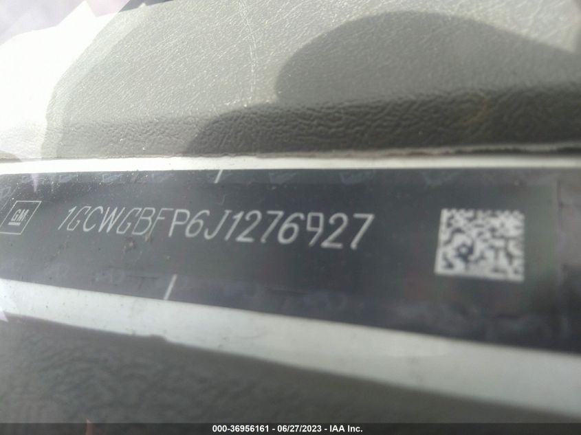 2018 CHEVROLET EXPRESS CARGO VAN - 1GCWGBFP6J1276927