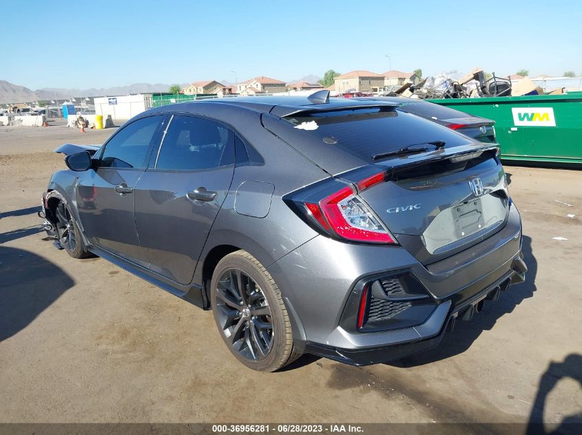 2021 HONDA CIVIC HATCHBACK SPORT - SHHFK7H41MU223500