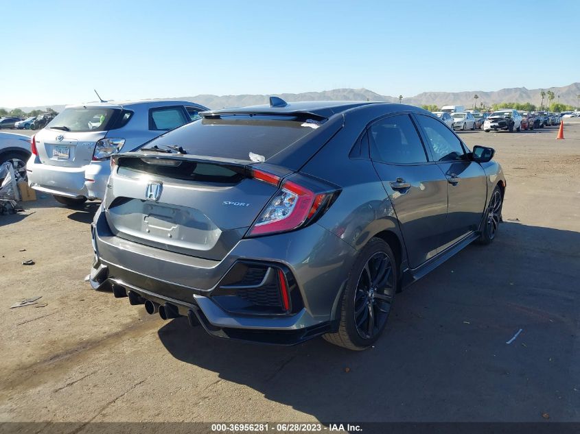 2021 HONDA CIVIC HATCHBACK SPORT - SHHFK7H41MU223500