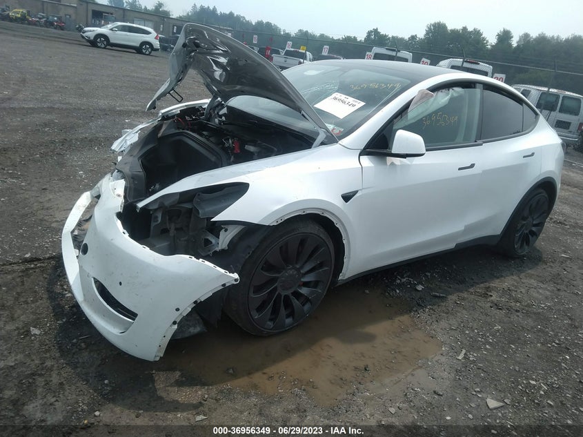 VIN 7SAYGDEF2NF390159 2022 TESLA MODEL Y PERFORMANCE