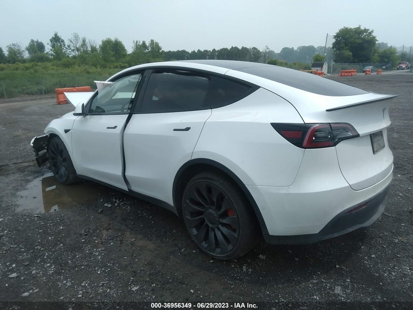VIN 7SAYGDEF2NF390159 2022 TESLA MODEL Y PERFORMANCE