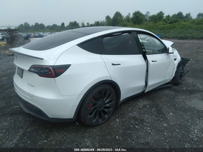 VIN 7SAYGDEF2NF390159 2022 TESLA MODEL Y PERFORMANCE