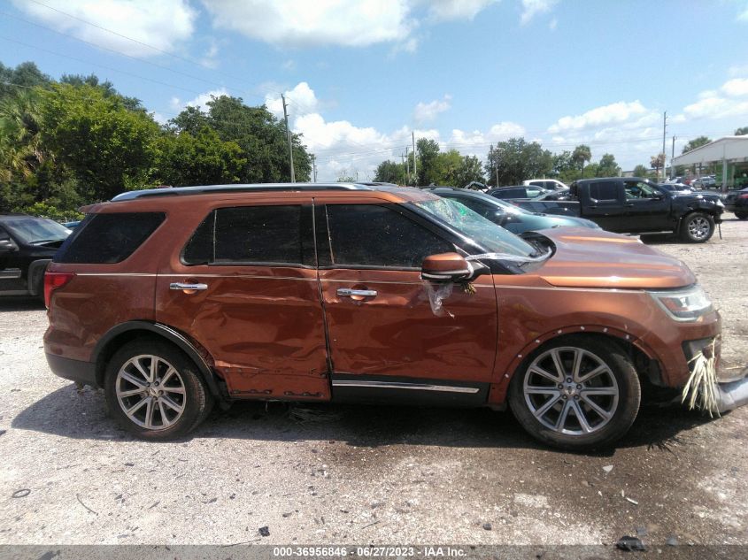 2017 FORD EXPLORER LIMITED - 1FM5K7F86HGC93584