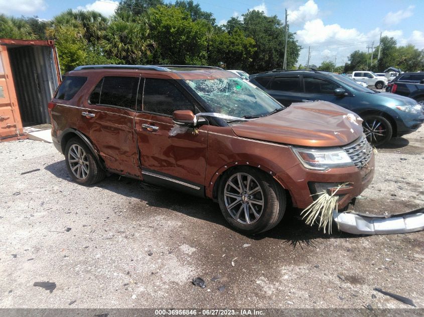 2017 FORD EXPLORER LIMITED - 1FM5K7F86HGC93584