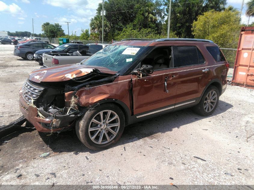 2017 FORD EXPLORER LIMITED - 1FM5K7F86HGC93584