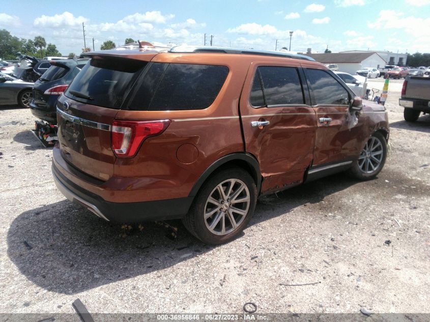 2017 FORD EXPLORER LIMITED - 1FM5K7F86HGC93584