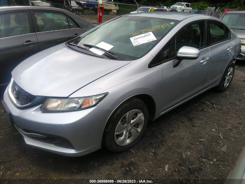 2014 HONDA CIVIC SEDAN LX - 2HGFB2F57EH520283