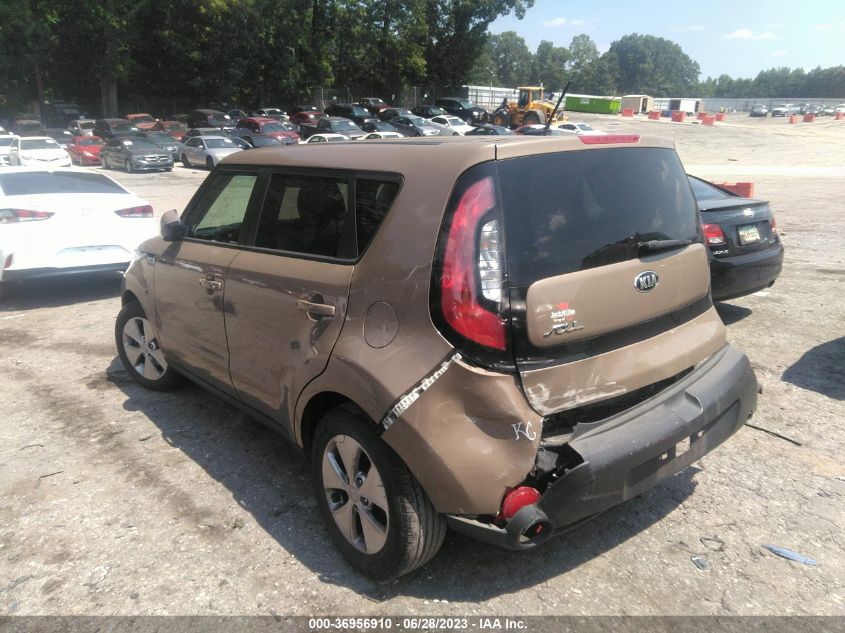 2016 KIA SOUL BASE - KNDJN2A22G7283827