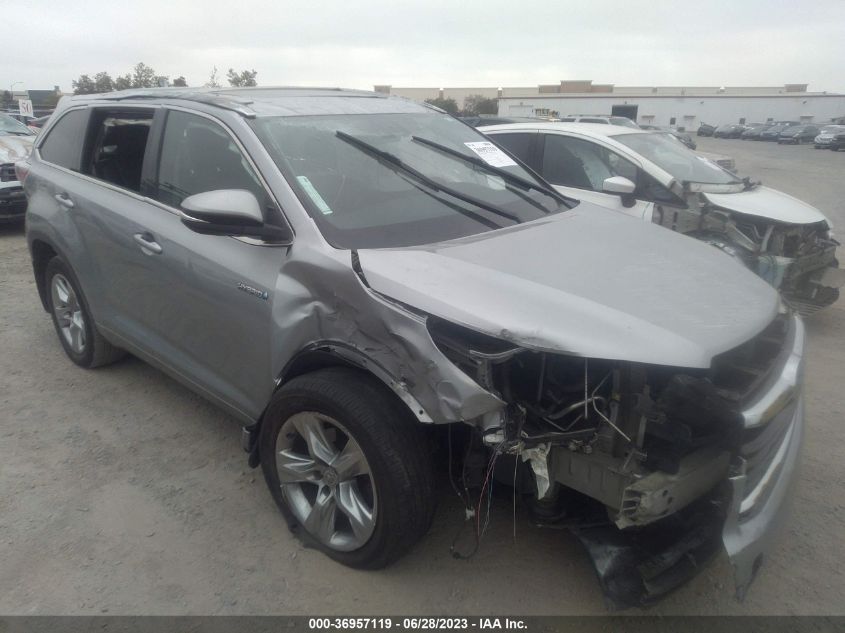 2015 TOYOTA HIGHLANDER HYBRID LIMITED - 5TDDCRFH9FS008839