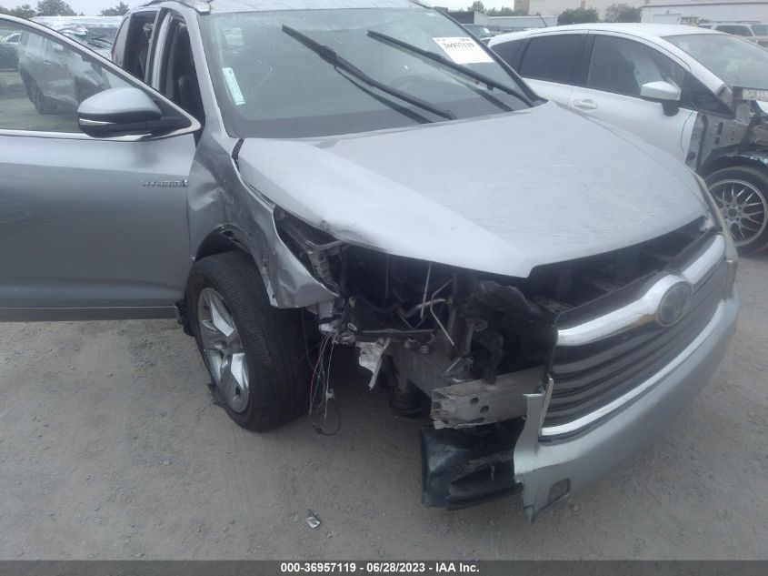 2015 TOYOTA HIGHLANDER HYBRID LIMITED - 5TDDCRFH9FS008839