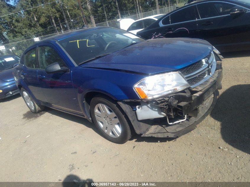 2013 DODGE AVENGER SE - 1C3CDZAB4DN650615