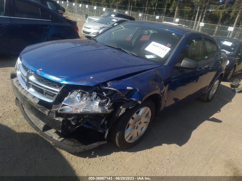 2013 DODGE AVENGER SE - 1C3CDZAB4DN650615