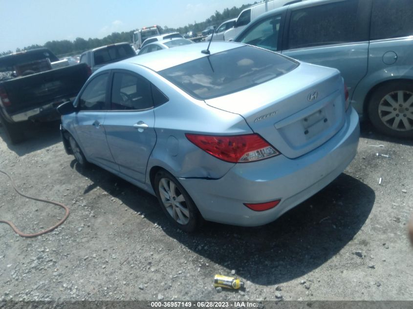 2013 HYUNDAI ACCENT GLS - KMHCU4AE4DU355329