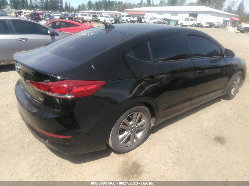 2018 HYUNDAI ELANTRA LIMITED/VALUE EDITION/SEL - 5NPD84LF3J8315350