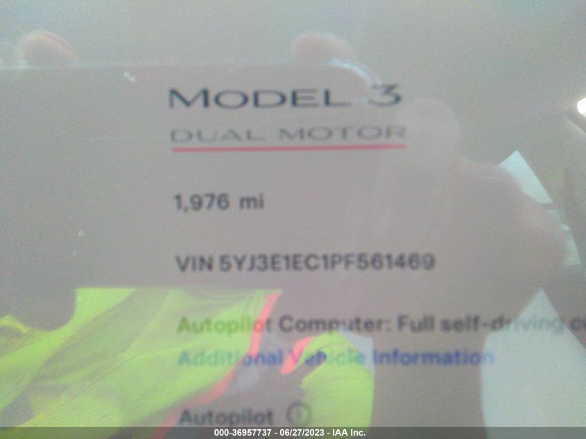 2023 TESLA MODEL 3 PERFORMANCE - 5YJ3E1EC1PF561469