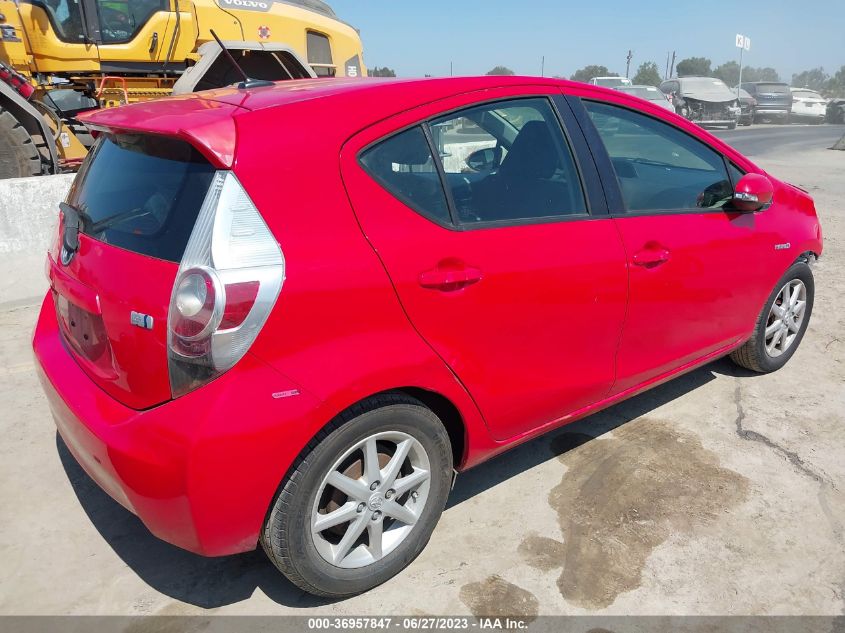 2013 TOYOTA PRIUS C ONE/TWO/THREE/FOUR - JTDKDTB30D1042271