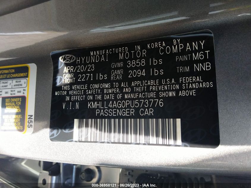 2023 HYUNDAI ELANTRA SE - KMHLL4AG0PU573776