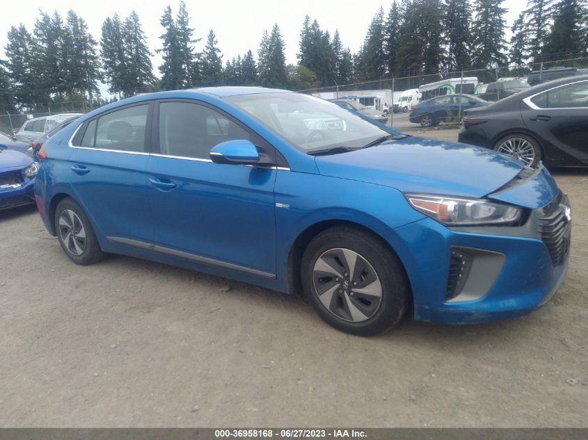 2017 HYUNDAI IONIQ HYBRID SEL - KMHC75LC2HU035098