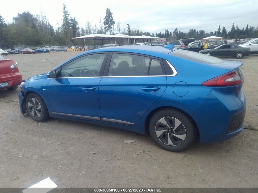 2017 HYUNDAI IONIQ HYBRID SEL - KMHC75LC2HU035098