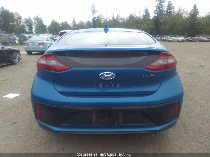 2017 HYUNDAI IONIQ HYBRID SEL - KMHC75LC2HU035098
