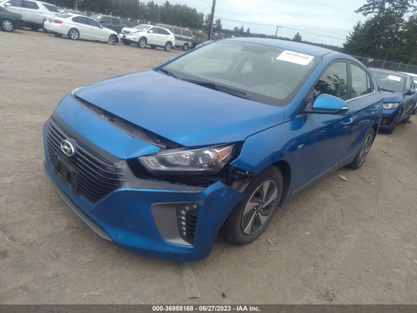 2017 HYUNDAI IONIQ HYBRID SEL - KMHC75LC2HU035098