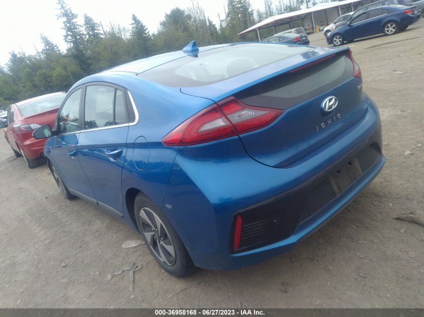 2017 HYUNDAI IONIQ HYBRID SEL - KMHC75LC2HU035098