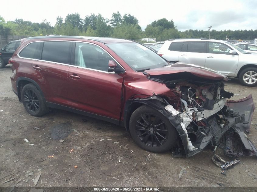 2019 TOYOTA HIGHLANDER SE/XLE - 5TDJZRFHXKS611858