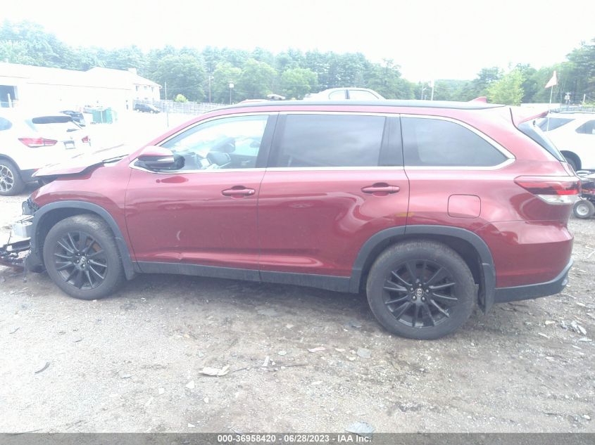 2019 TOYOTA HIGHLANDER SE/XLE - 5TDJZRFHXKS611858