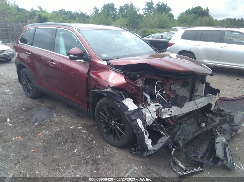 2019 TOYOTA HIGHLANDER SE/XLE - 5TDJZRFHXKS611858