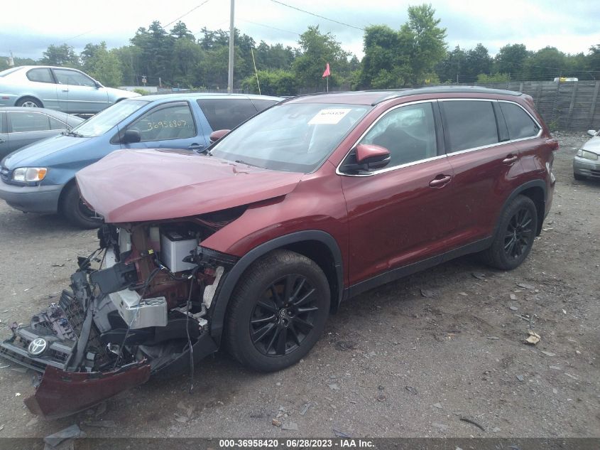 2019 TOYOTA HIGHLANDER SE/XLE - 5TDJZRFHXKS611858