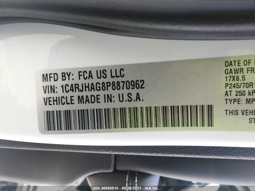 2023 JEEP GRAND CHEROKEE LAREDO - 1C4RJHAG8P8870962