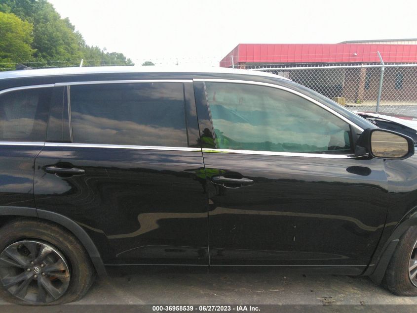 2016 TOYOTA HIGHLANDER XLE - 5TDJKRFH6GS316364