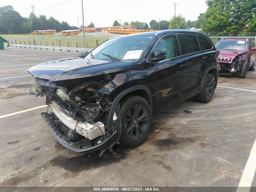 2016 TOYOTA HIGHLANDER XLE - 5TDJKRFH6GS316364