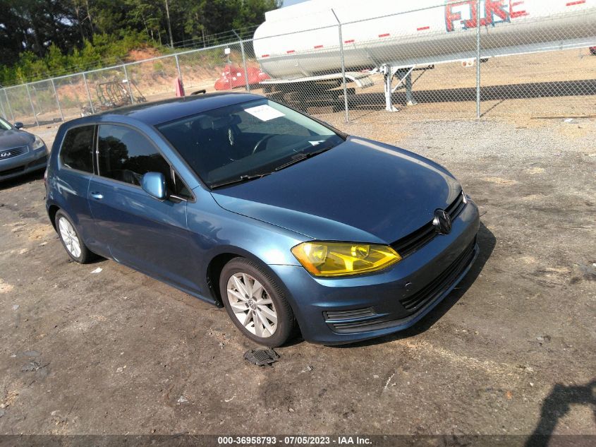 2015 VOLKSWAGEN GOLF TSI S - 3VW817AU7FM053467