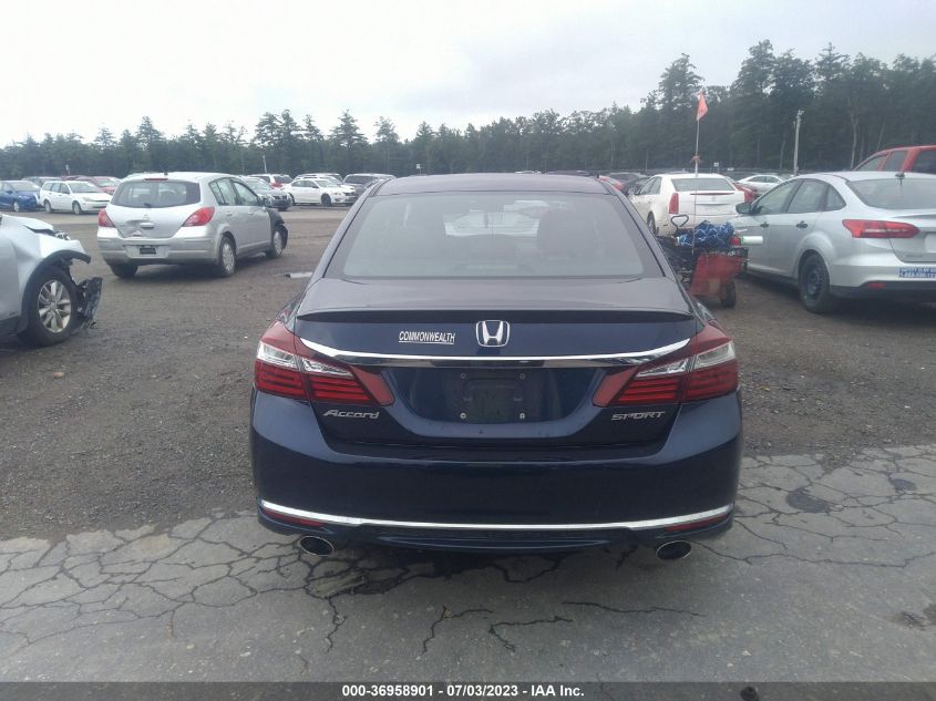 2016 HONDA ACCORD SEDAN SPORT - 1HGCR2F69GA032493