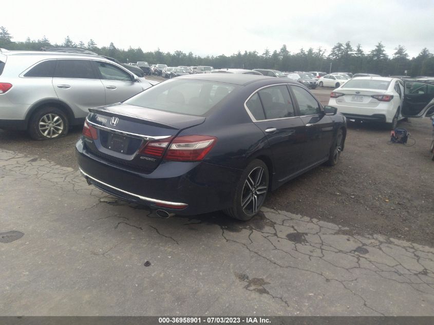 2016 HONDA ACCORD SEDAN SPORT - 1HGCR2F69GA032493