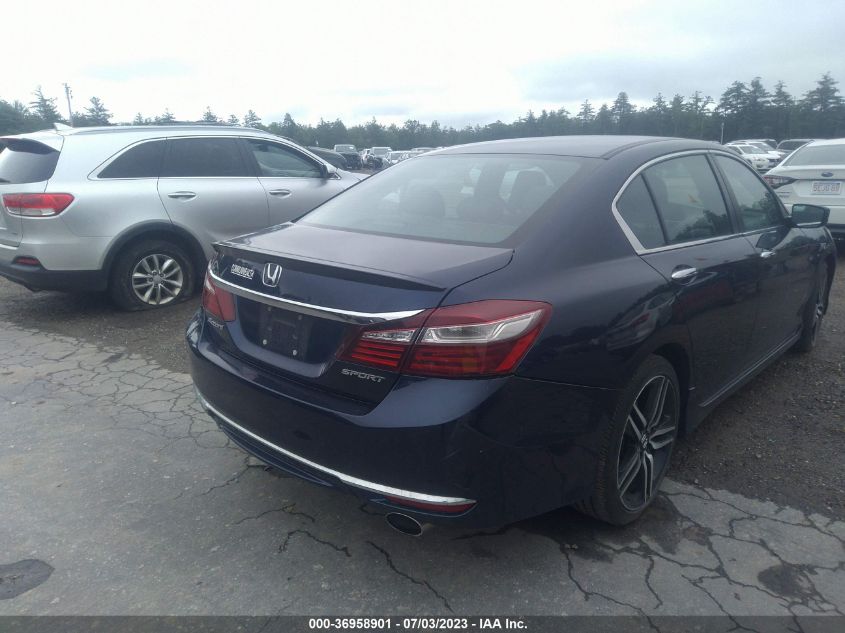 2016 HONDA ACCORD SEDAN SPORT - 1HGCR2F69GA032493