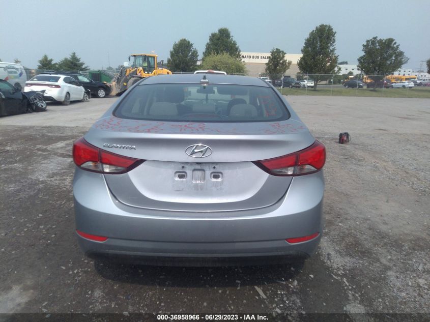 2016 HYUNDAI ELANTRA SE - 5NPDH4AE1GH673422