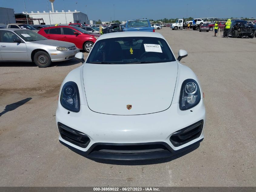 2016 PORSCHE CAYMAN S/GTS WP0AB2A82GK186265
